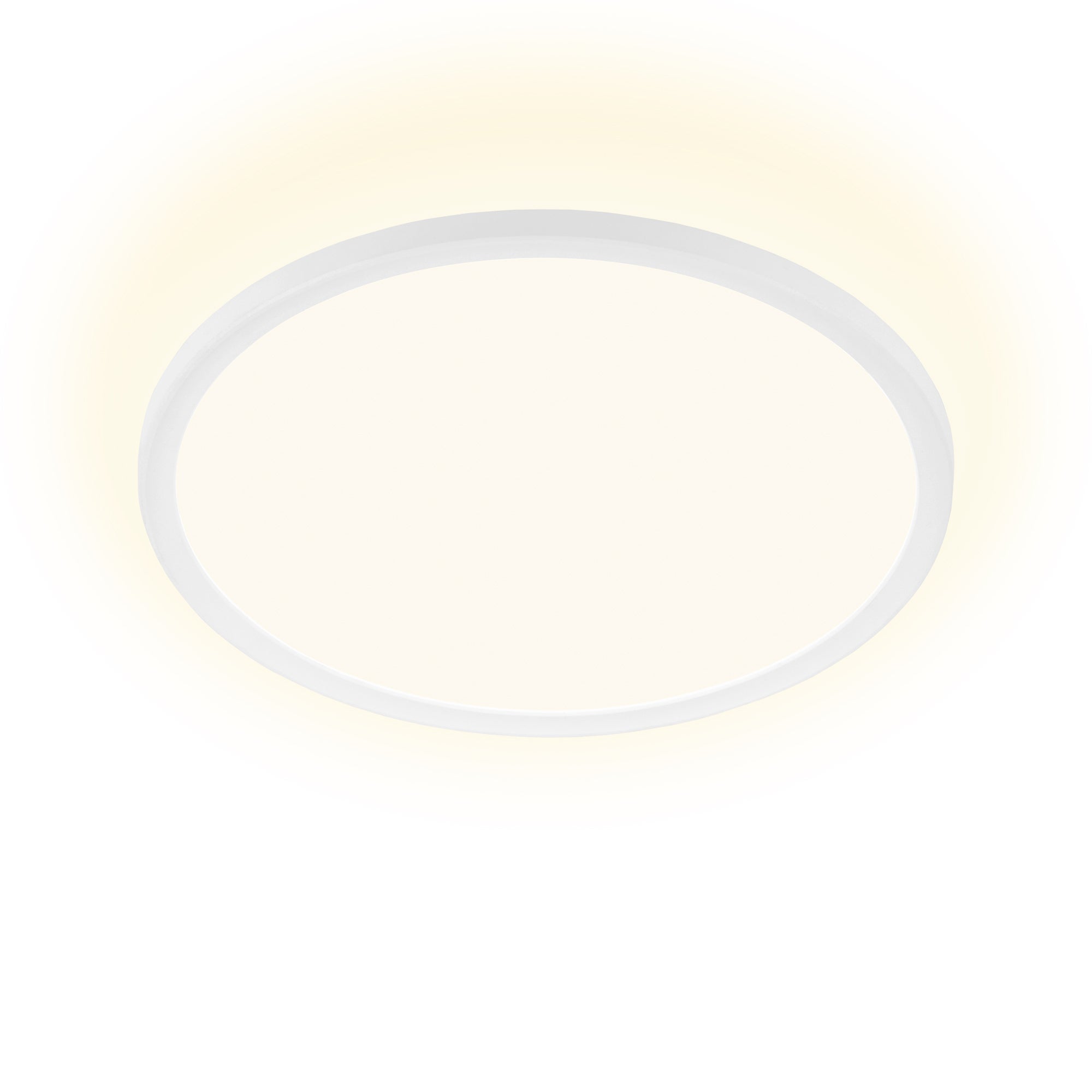 Plafonnier LED rond ultra-plat avec effet rétroéclairage - IP20 - Ø290 mm - Blanc - 4000K - 18W - 2400lm - Briloner - 4