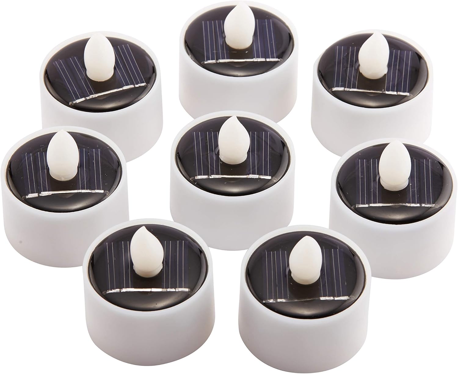 Zestaw ładowalnych bezpłomieniowych świec typu tealight LED idealnych do ogrodu na podwórko alejkę balkon na wesele imprezę święta i jako dekoracja