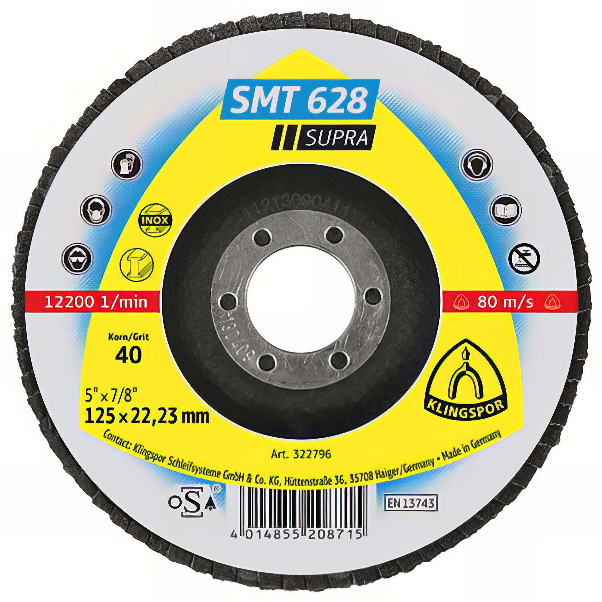 Roue à Lamelles Klingspor Pour Acier Inox Et Métaux - 25 Pièces, 20x20x6 Mm - Pour Meuleuse Droite - 2