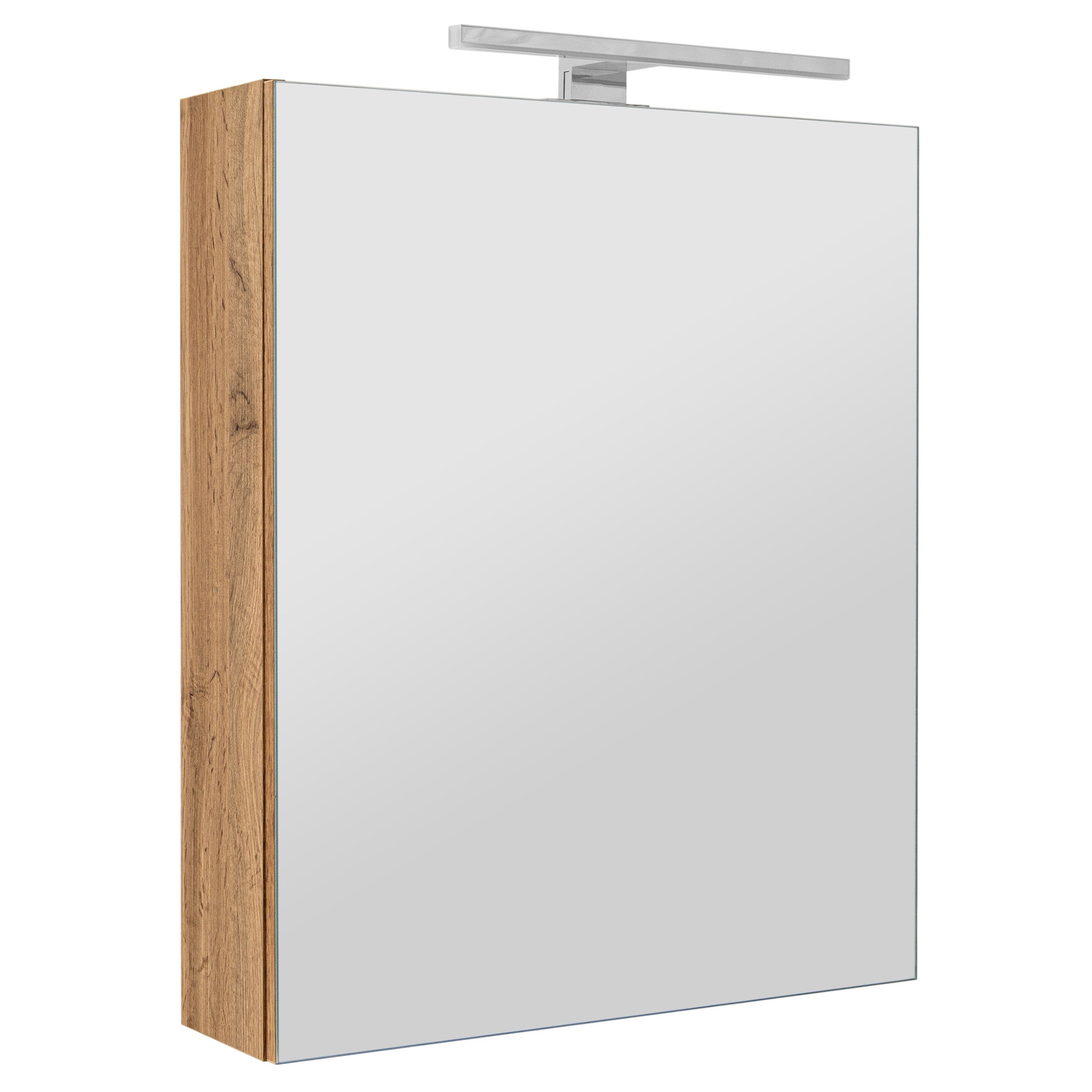 Szafka łazienkowa z lustrem oświetleniem lampką led lustrzana wisząca 50 cm