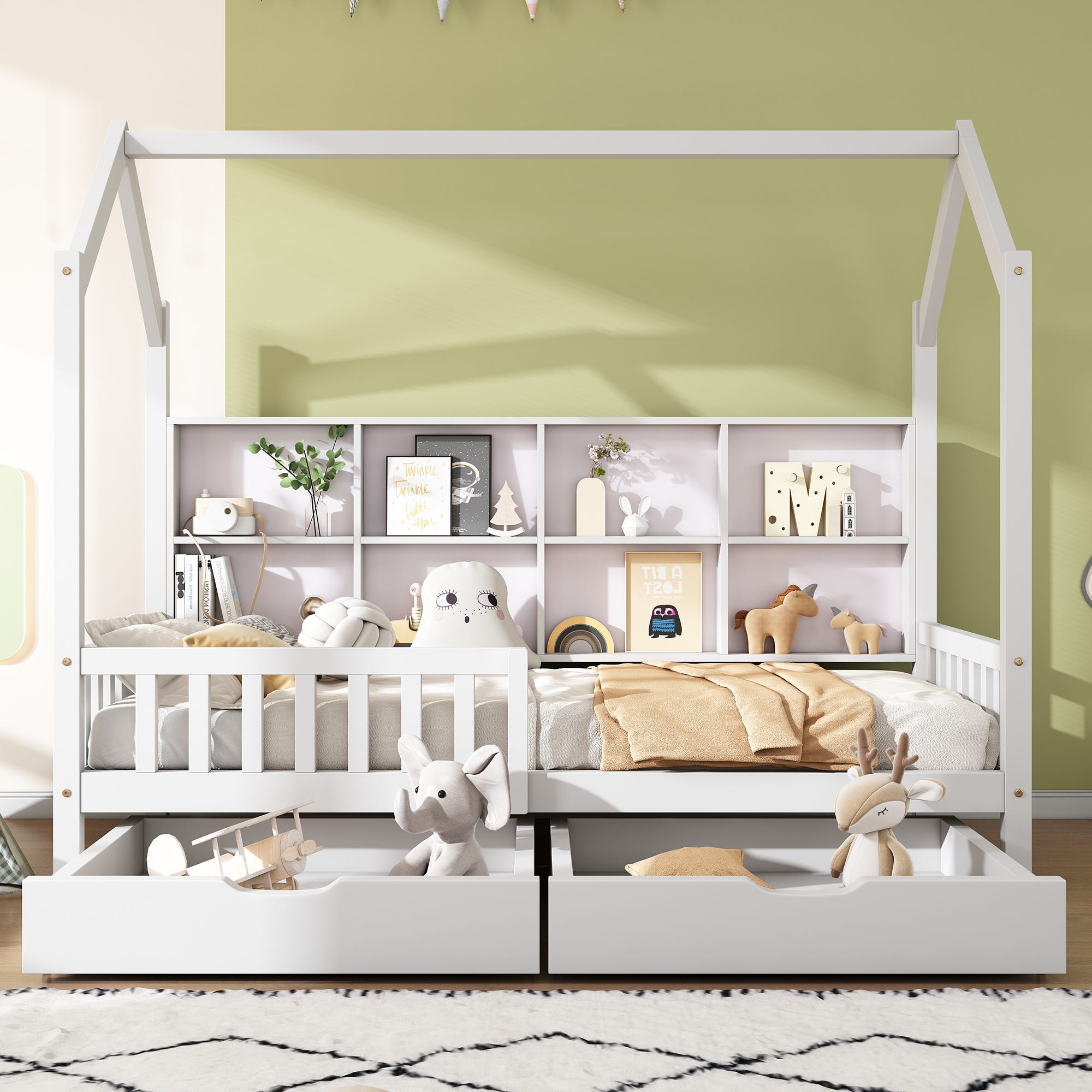 Lit d'enfant Teddy 200x90 Nature Lit d'enfant Teddy 200x90 Nature