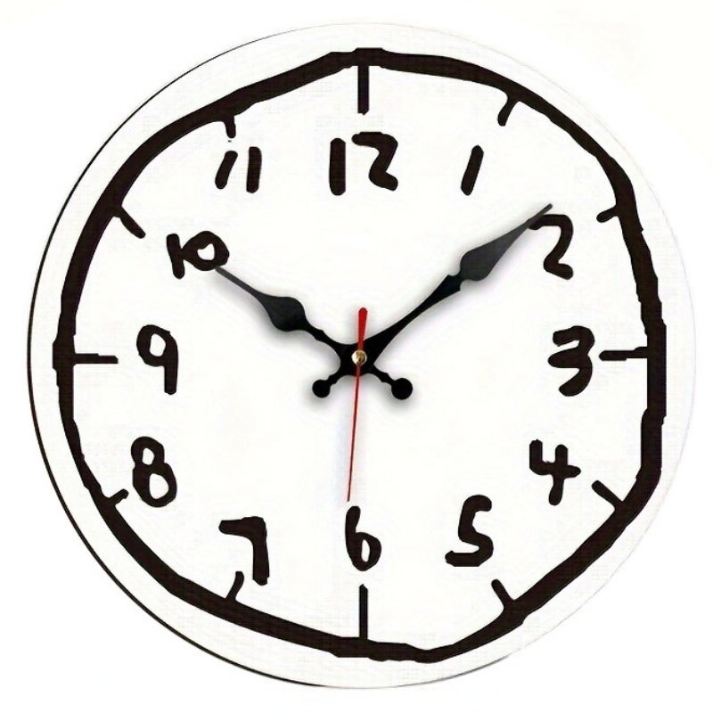 Horloge Murale Design Moderne 25 Cm - Bois Décoration Salon Cuisine - Neuve