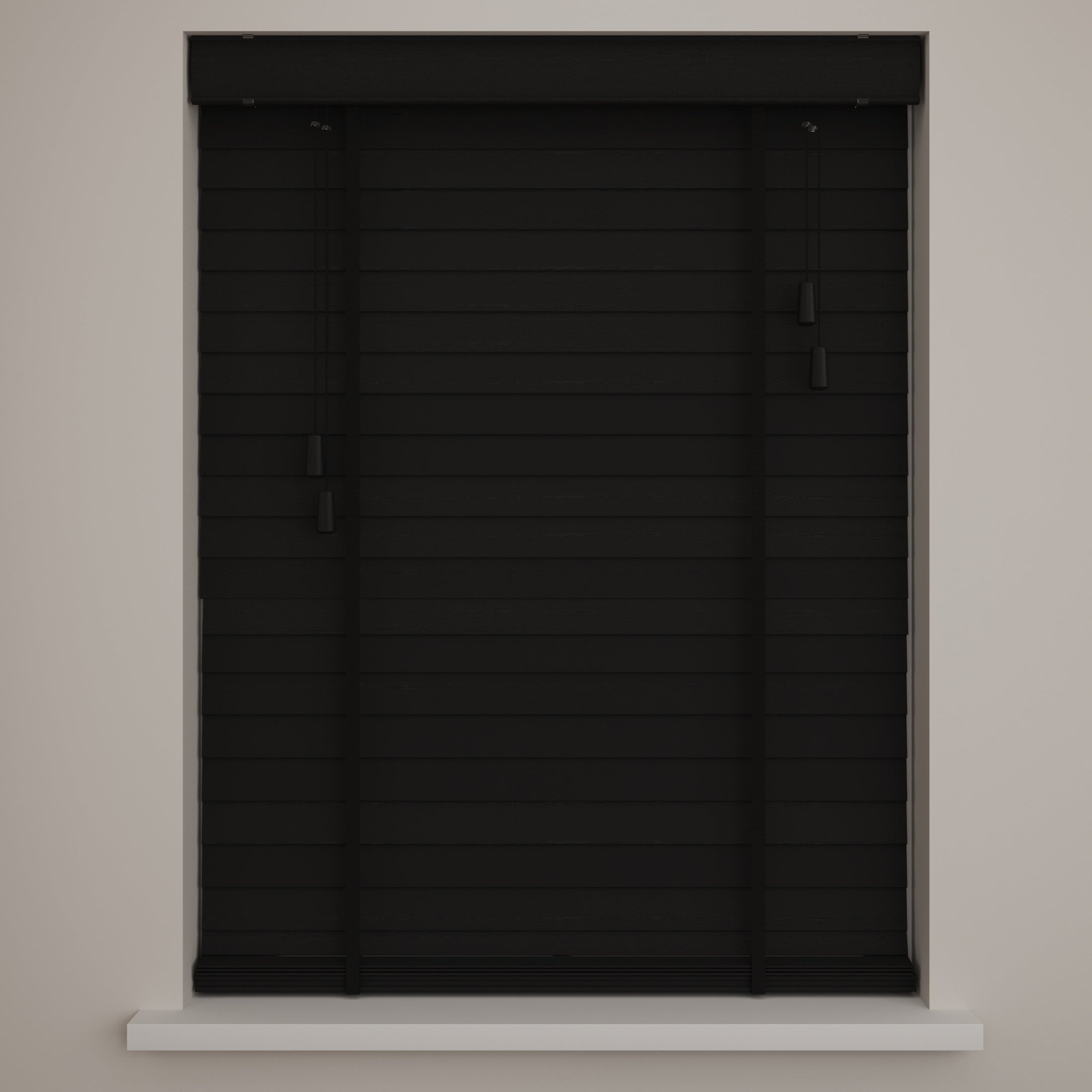 DTCH® Store vénitien en bois de bambou - Easy - 50 mm - Noir - 210 x 175 cm - 2