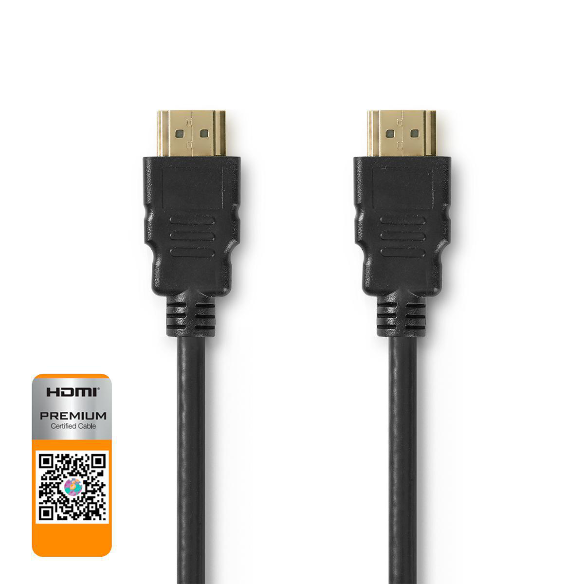 EMOS Câble HDMI 2.0 Haute Vitesse Avec Ethernet 1,5 M, 18 Gbit/s Câble Haute Vitesse Avec Ultra