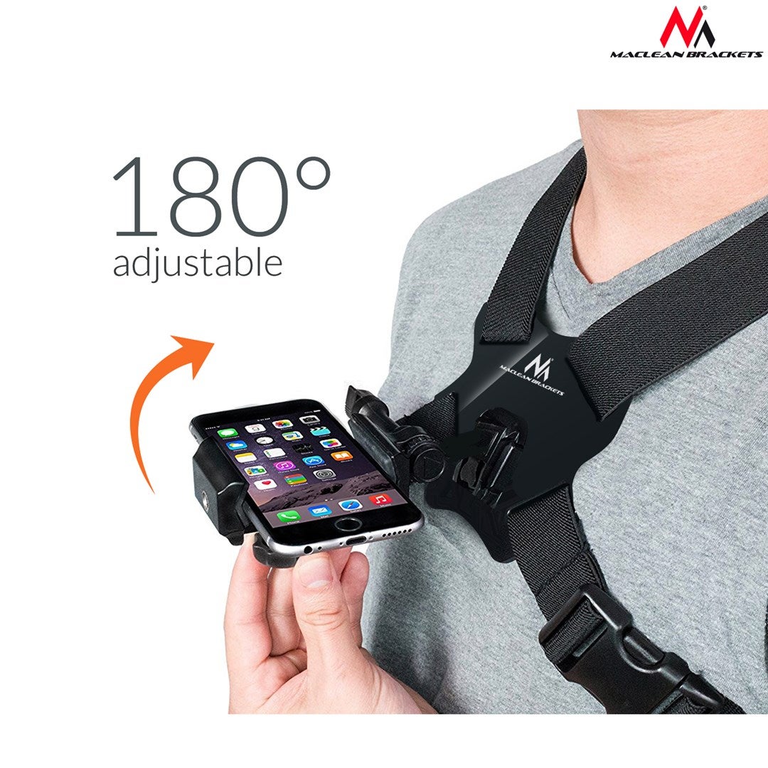 Support de sangle de poitrine Holster Support de téléphone portable Support d'appareil photo Sport MC-773 - 5