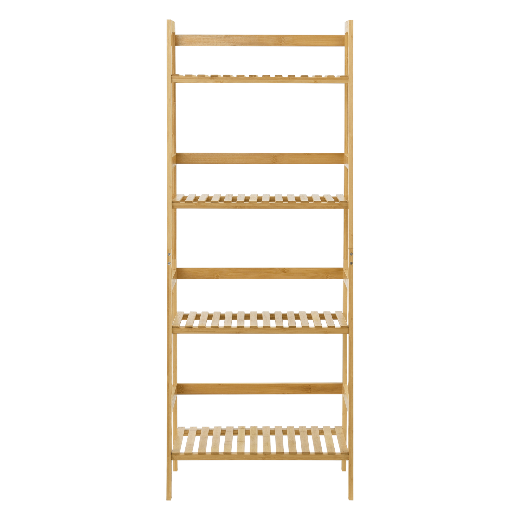 Scaffale a Scala Vinje con 4 Ripiani - Bambù Naturale [en.casa] - 4