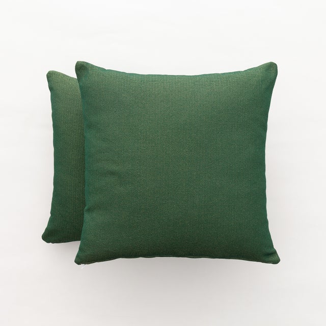 Pack de 2 capas de almofada de Natal em jacquard de algodão verde 45x45 cm - Lights