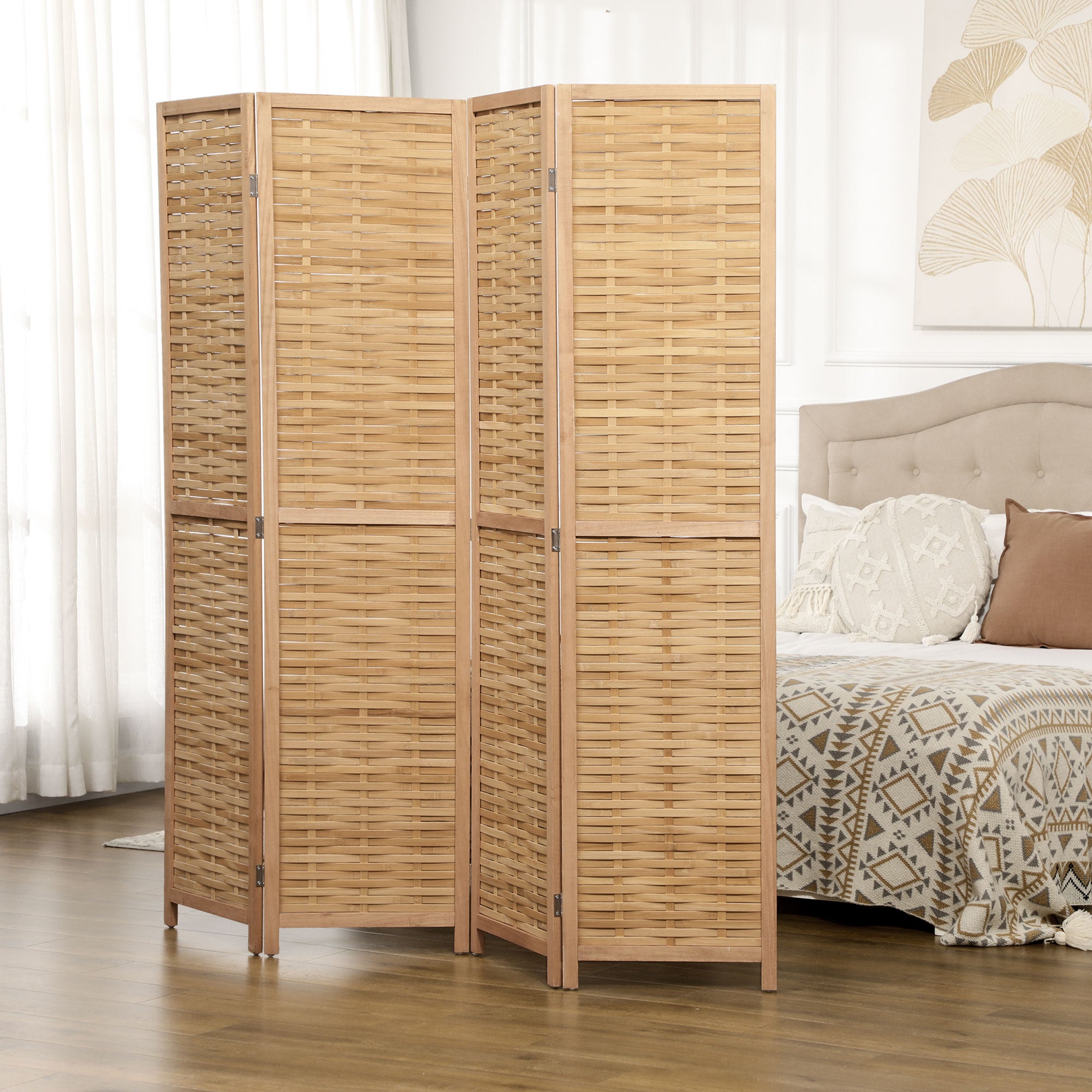 Paravent Bois de bambou HOMCOM - 7