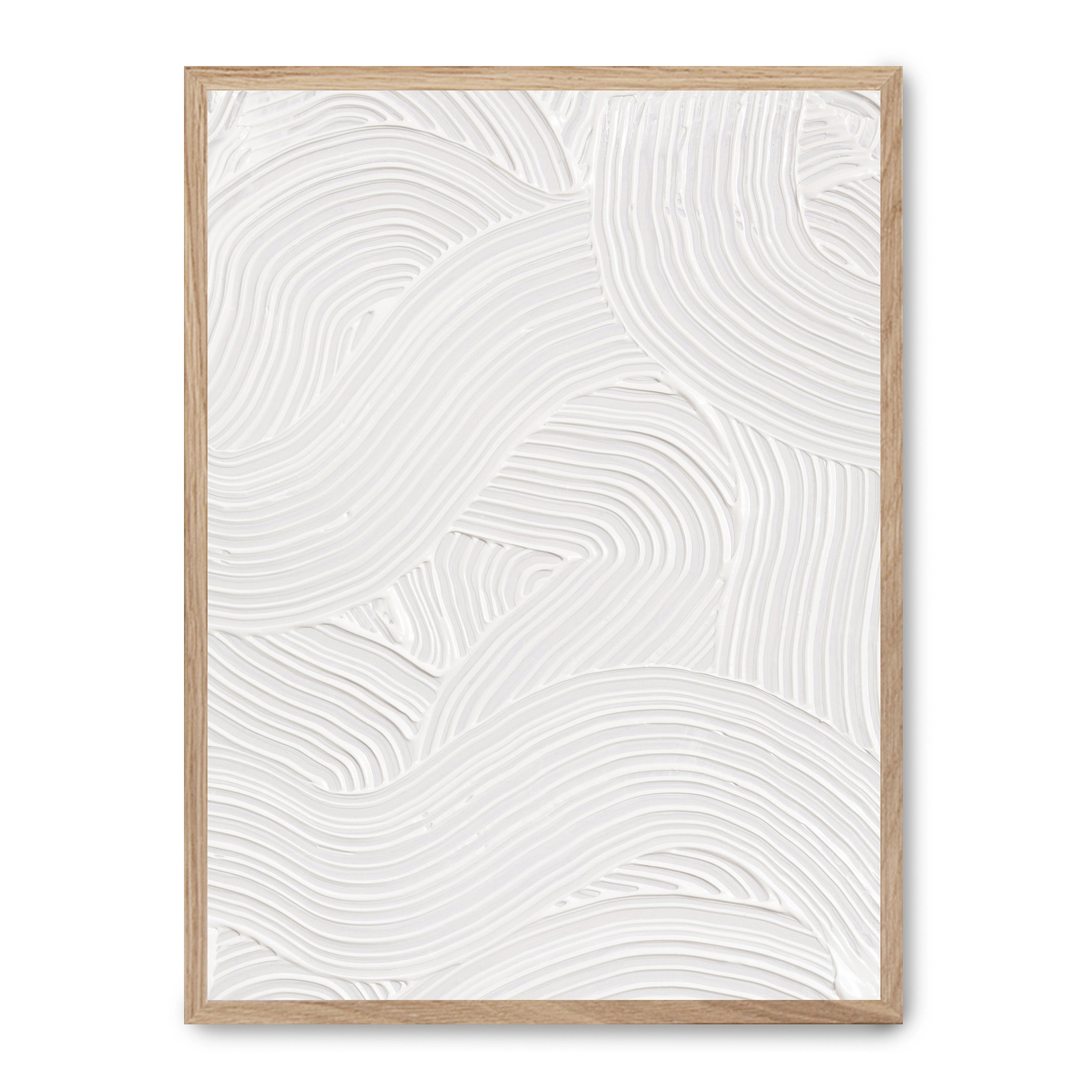 Cuadro abstract art in white