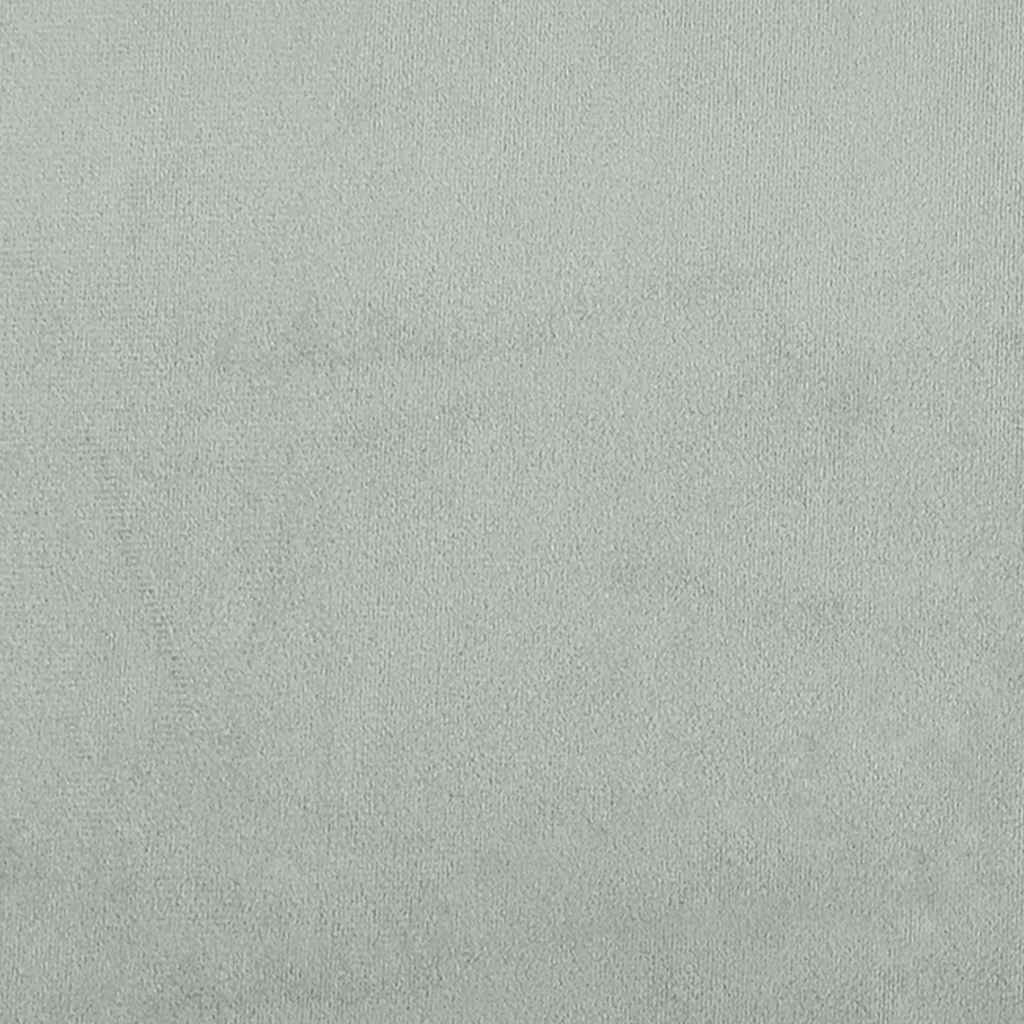 Cadre de lit sans matelas, en velours, gris clair, pour la chambre, 120 × 200 cm - 8