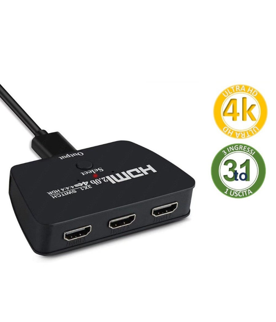 Lettore Multimediale 4K Con Switch HDMI 2-in-1 - Riproduzione Loop, Telecomando | Per Digital Signage, Casa - Foto 7