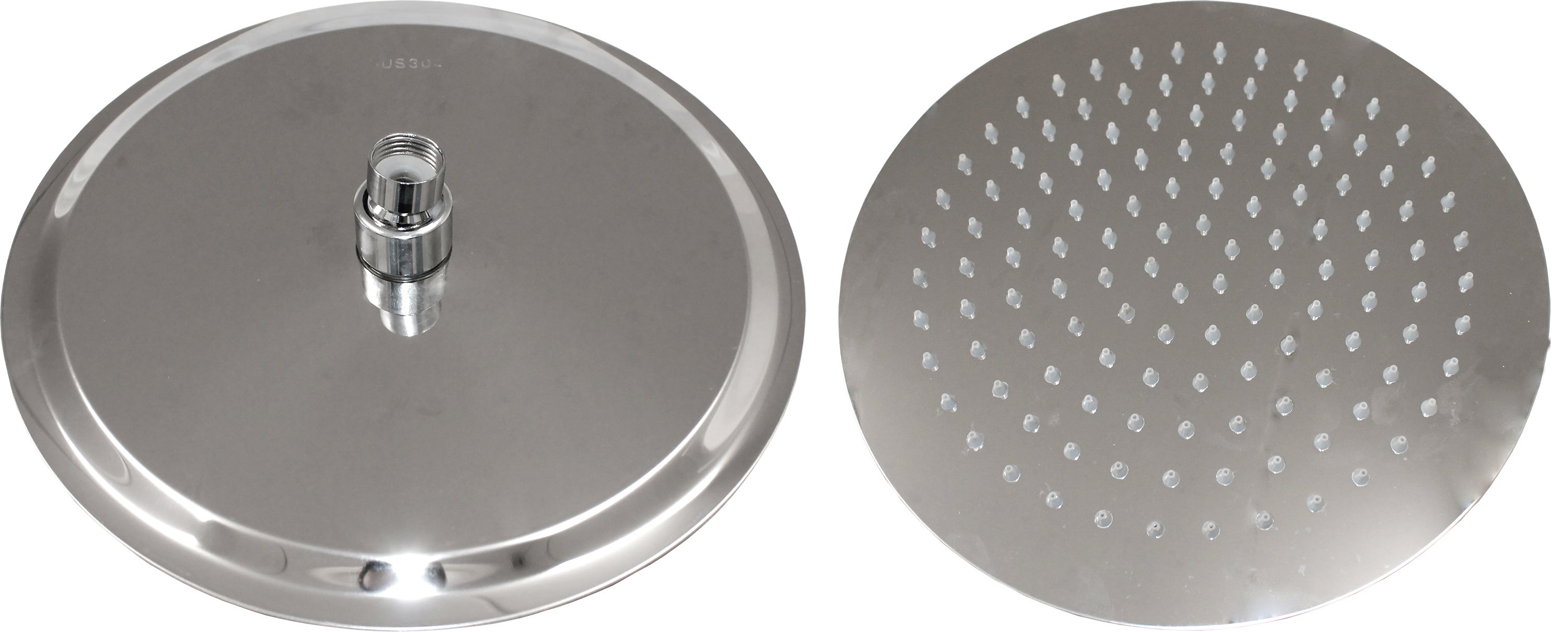 Ducha Acero Inoxidable Cabezal Ducha Lluvia AULEEND - Acero Inoxidable, 8 Pulgadas | Alto Flujo, Diseño Alta Presión Acabado Brushed Nickel