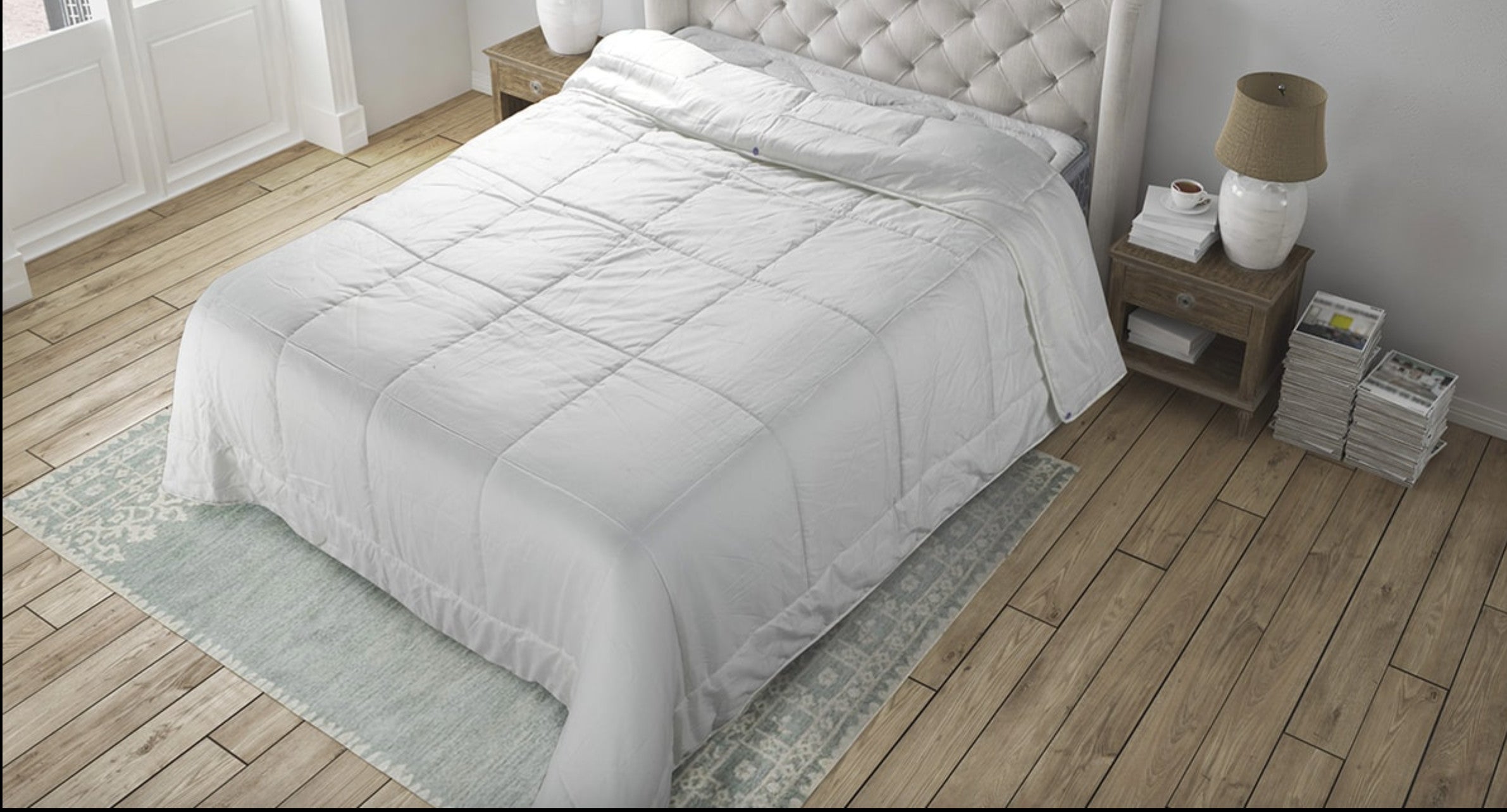 OLYMPE LITERIE | Couette SWEETNESS 140x200 cm | Laine pure - 5