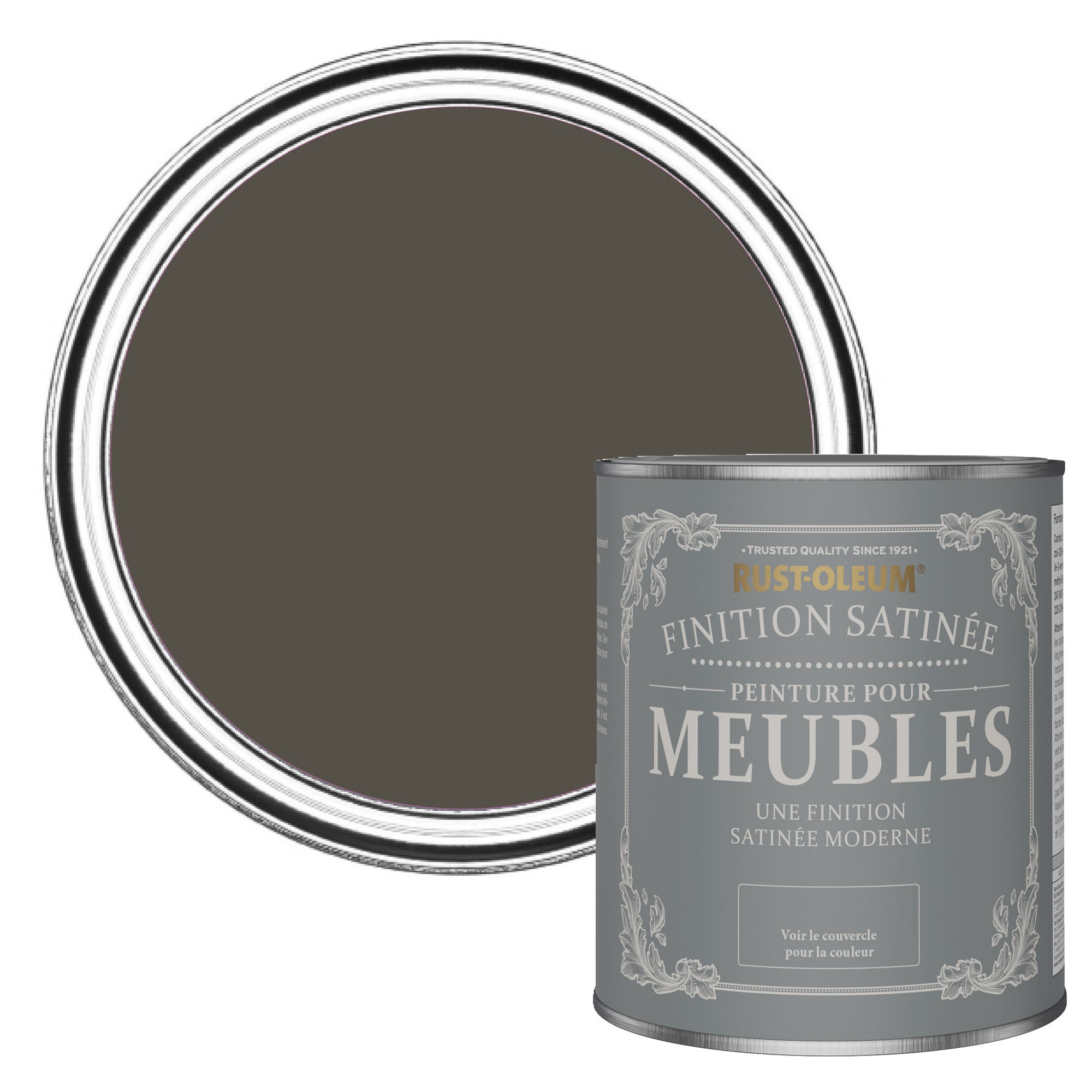 Rust Marron Peinture Marron pour Meubles, Finition Satinée RUST-OLEUM - Brun Terre ...