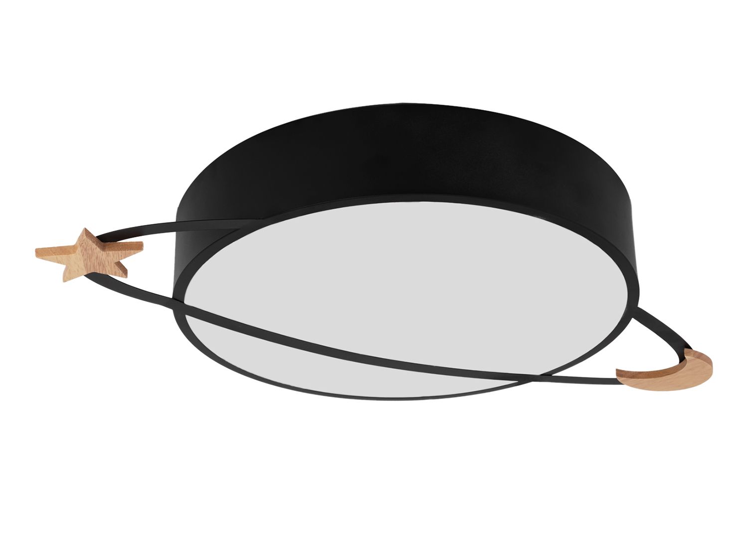 Lampa Sufitowa Toolight App864-C Moon Czarny 40Cm