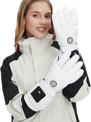 Gants Chauffants Rechargeables Avec écran Numérique - Imperméables, Pour Ski, Rando, Vélo, Travail (taille M)