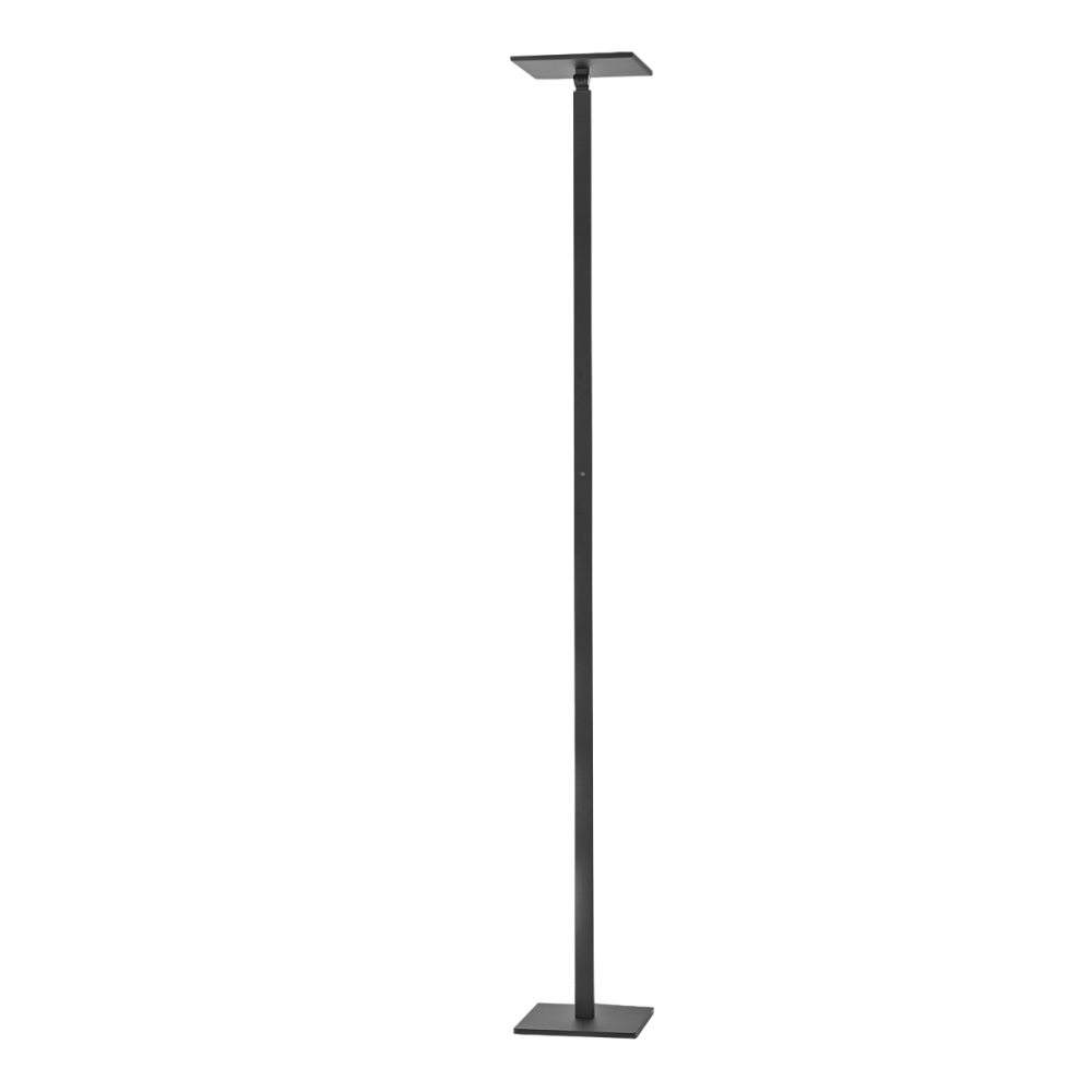 Ideal - Regulowana czarna lampa podłogowa LED z metalu wys. 180 cm Fabas Luce - Zintegrowane oświetlenie LED 35 W CCT (3000K 4000K 5000K 6000K)