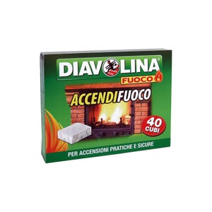 Cubetti Accendi Fuoco - Confezione Da 40 Cubi Pratici Per Camino, Barbecue E Stufe - Accensione Rapida E Senza Sforzo - Foto 2