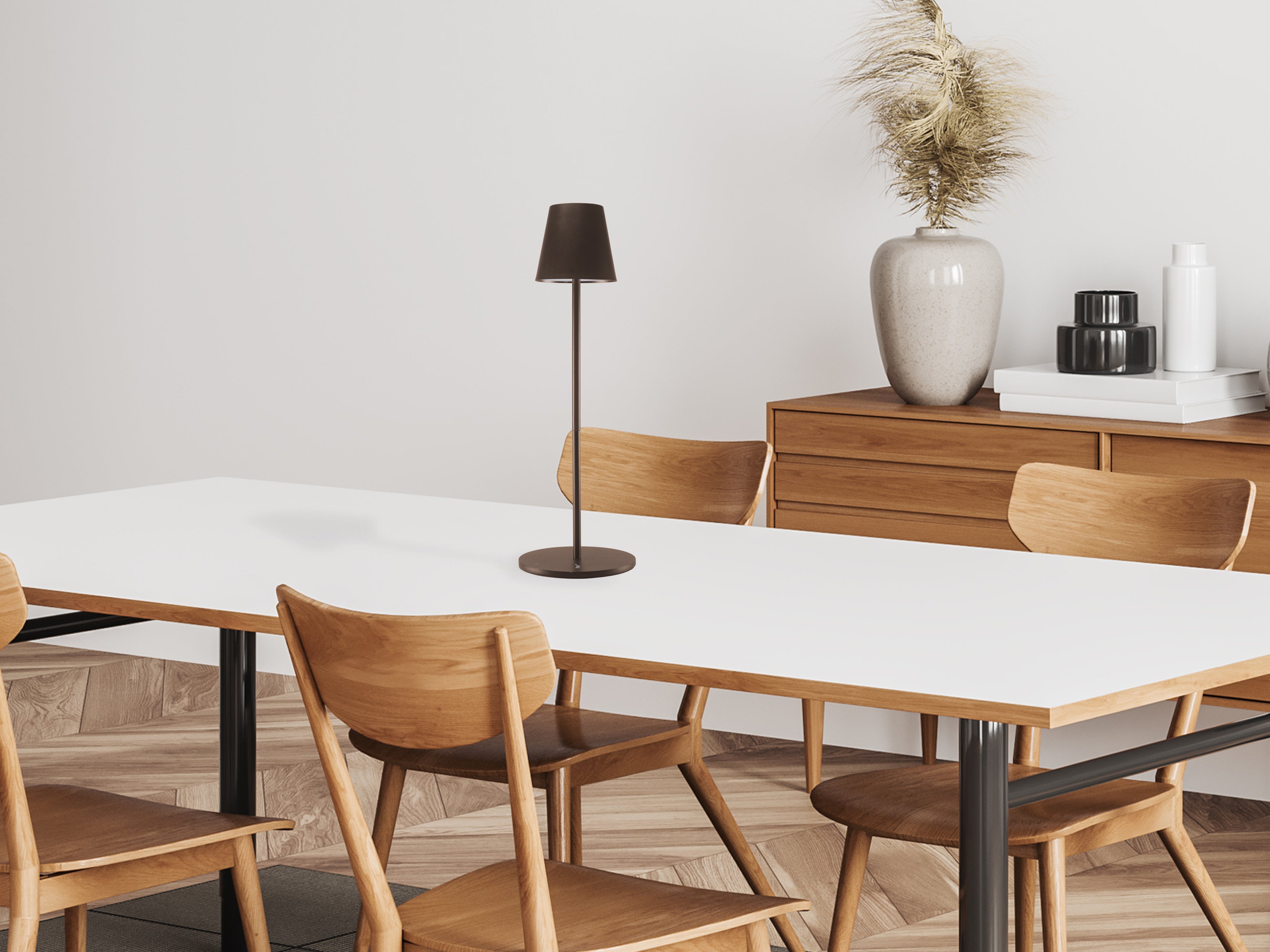 BEPER P201UTP403 Lampada da terra con altezza regolabile, Lampada da scrivania 2,3W, Lampada ricaricabile cavo USB type-C, 3 tonalità di Luce - 5