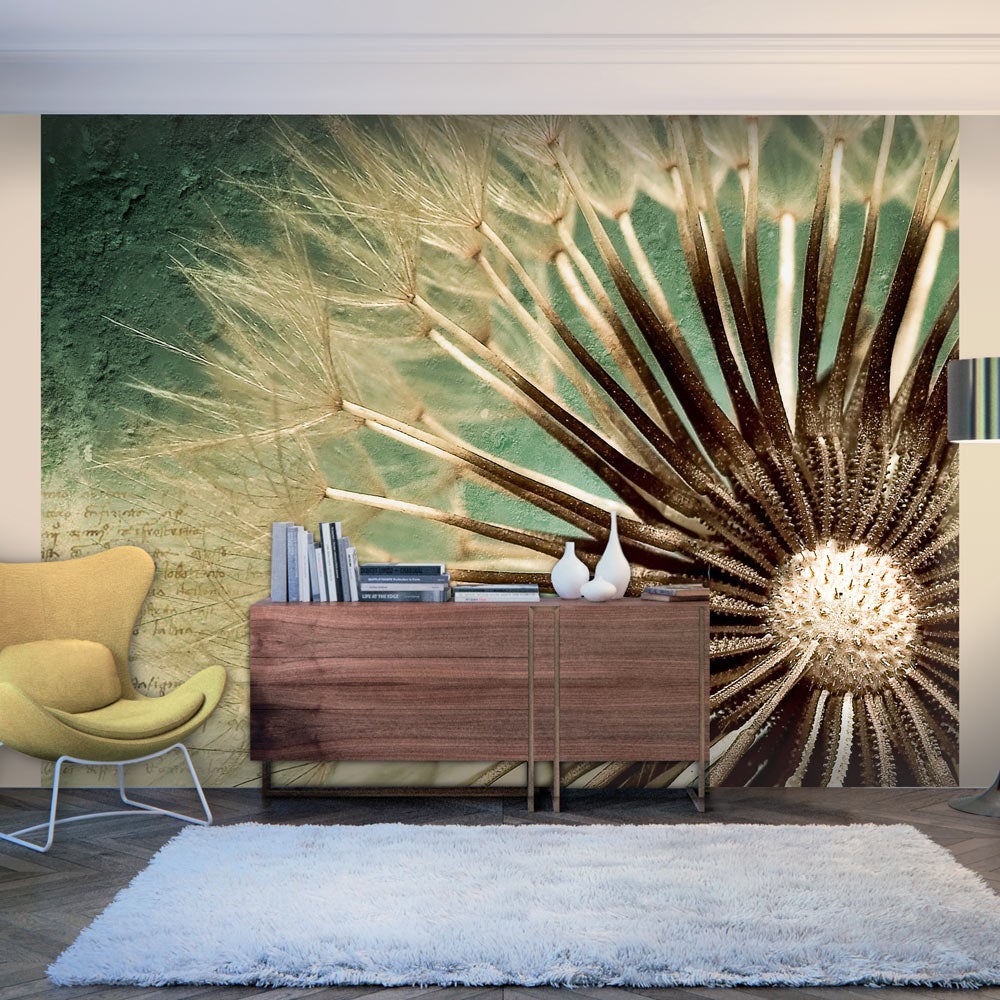 Papier Peint - Blowing Dandelion 225x250cm - Intissé main image 0