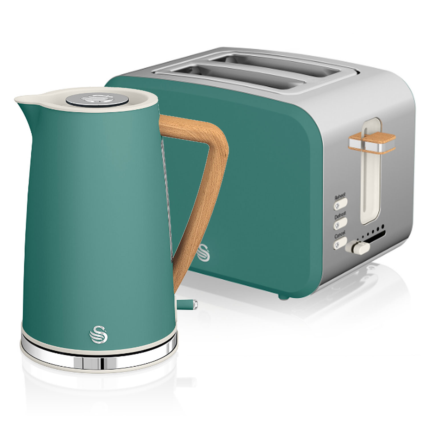 Nordic Set Desayuno, Hervidor Agua 1,7 L, Tostadora Ranura Ancha - Main Image