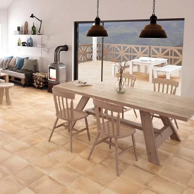 Carrelage Espagnol Effet Terre Cuite ALPILLES SABLE Natural 33x33 - Maison du Revêtement