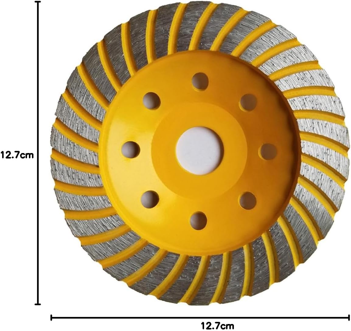 Disque Diamant à Meuler poncer le Béton 125 x 22,2 mm assiette pour meuleuse pour Béton, Granit, Pierre et Maçonnerie brique surfaçage façonnage - 4