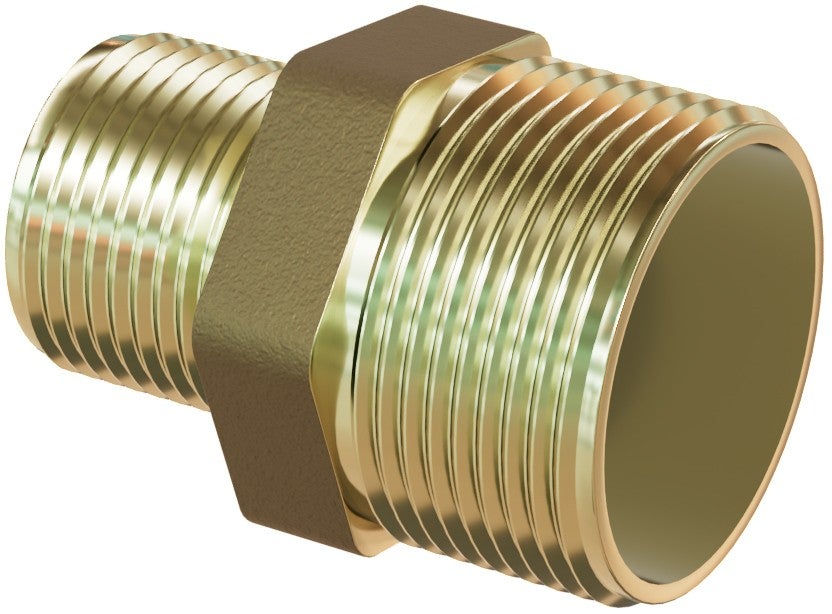 Mexen BRASS nypel redukcyjny mosiężny 6/4 GZ x 1 GZ - W97405-6410