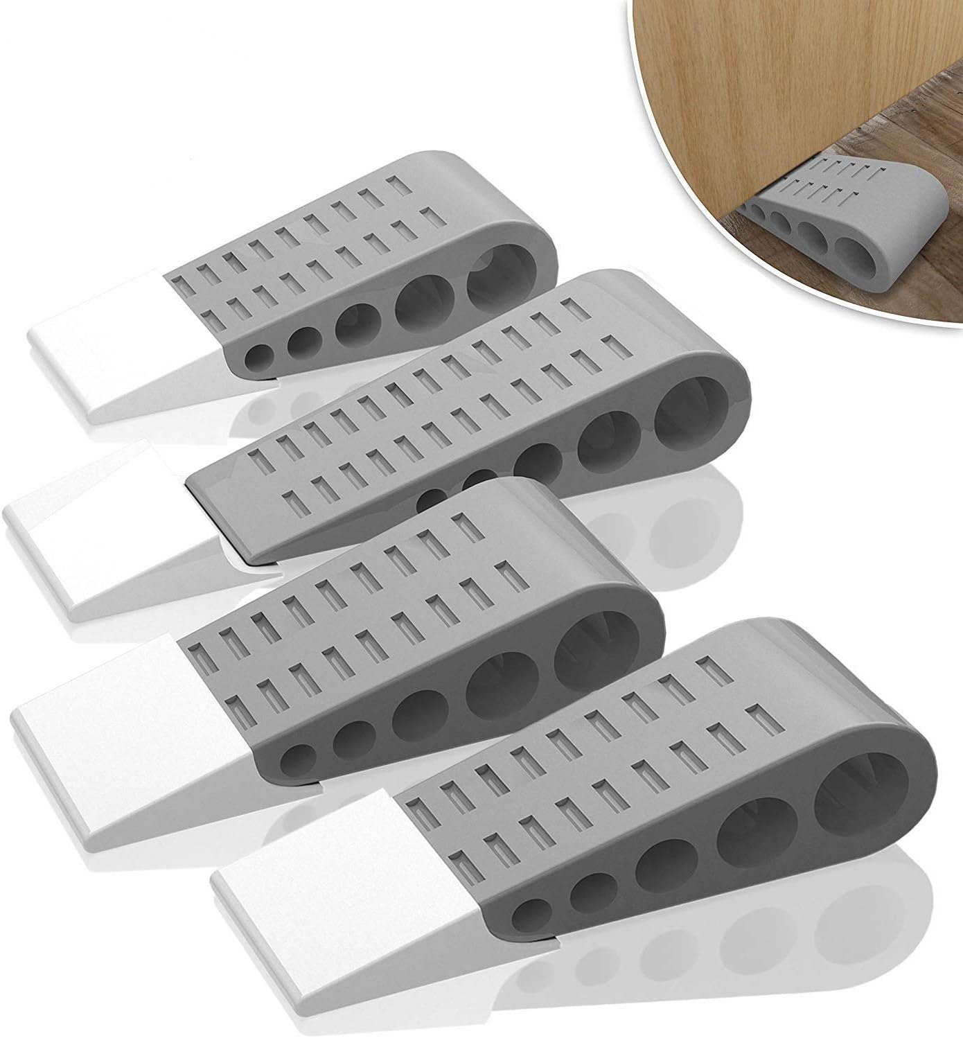 Butée De Porte En Caoutchouc - Blanc