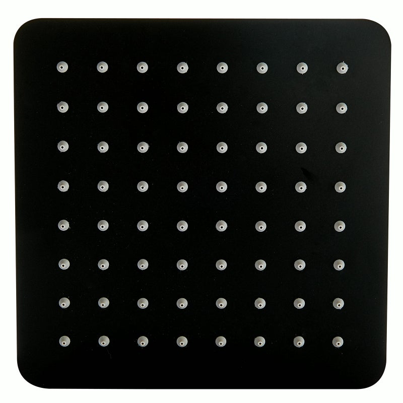 Bernstein Deszczownica antywapienna super płaska stal nierdzewna 20x20 cm czarna