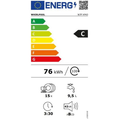 Lave vaisselle 60 cm WHIRLPOOL W7FHP43 - 8