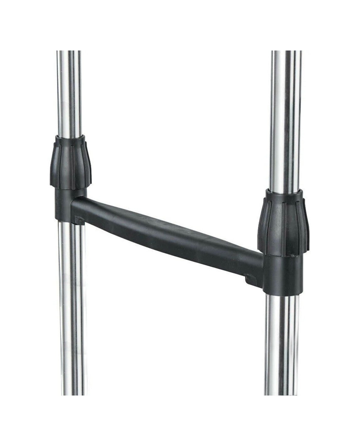 Stand Appendiabiti con Doppia Barra 157932 in Acciaio con Rotelle Regolabile - 2