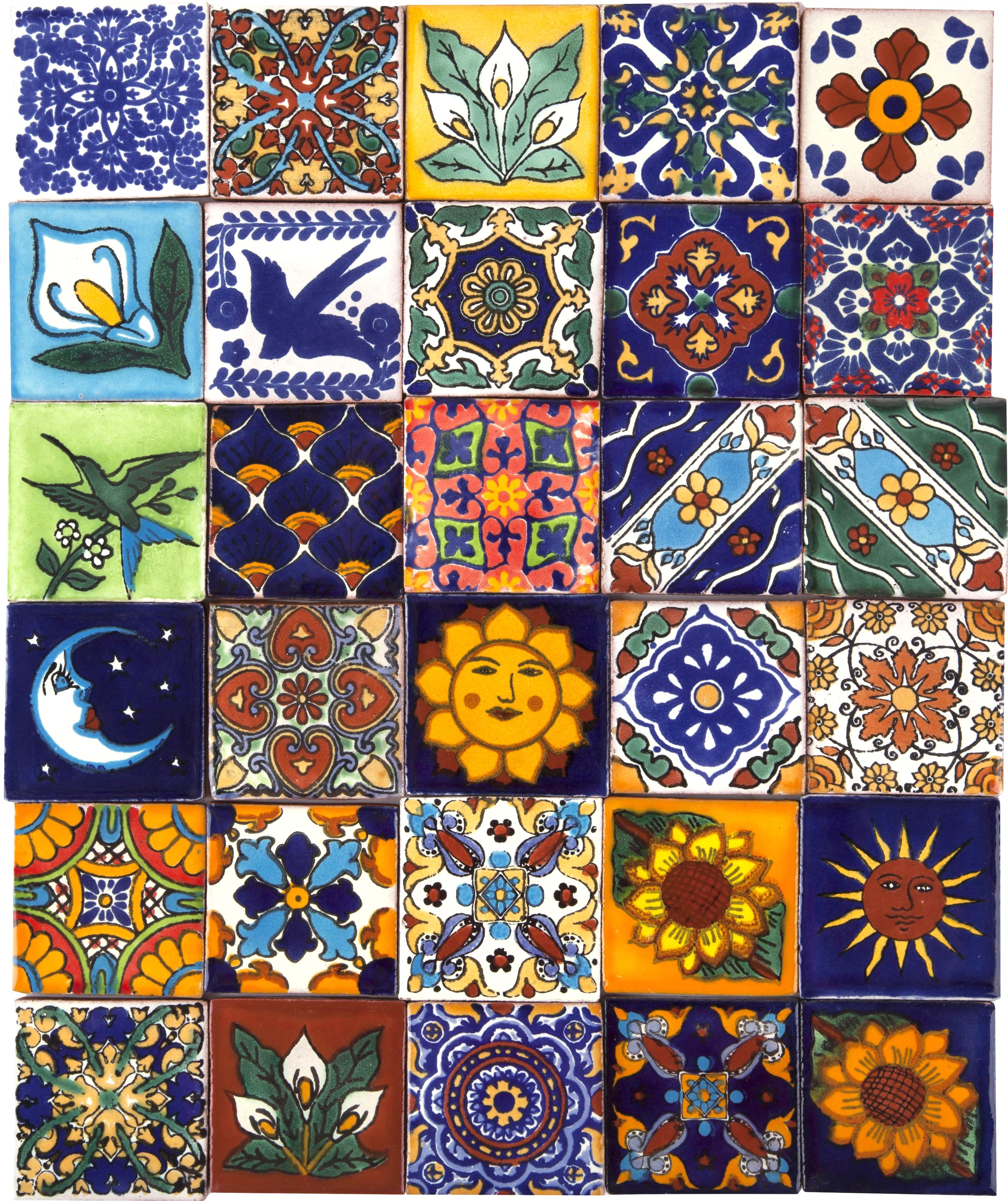 Tumia LAC Mattonelle Messicane Talavera Fatte A Mano Da 5 Cm - Mattonelle Singol