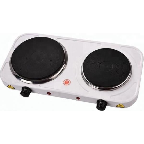 Cocina eléctrica Melchioni Cook 2 2 zonas hierro fundido termostato regulable blanca - Imagen 2
