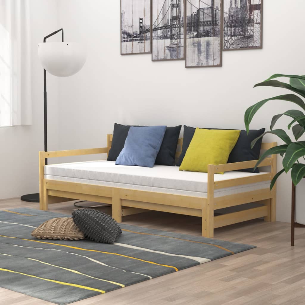 Lit coulissant sans matelas 2 x (90 x 200) cm - 3
