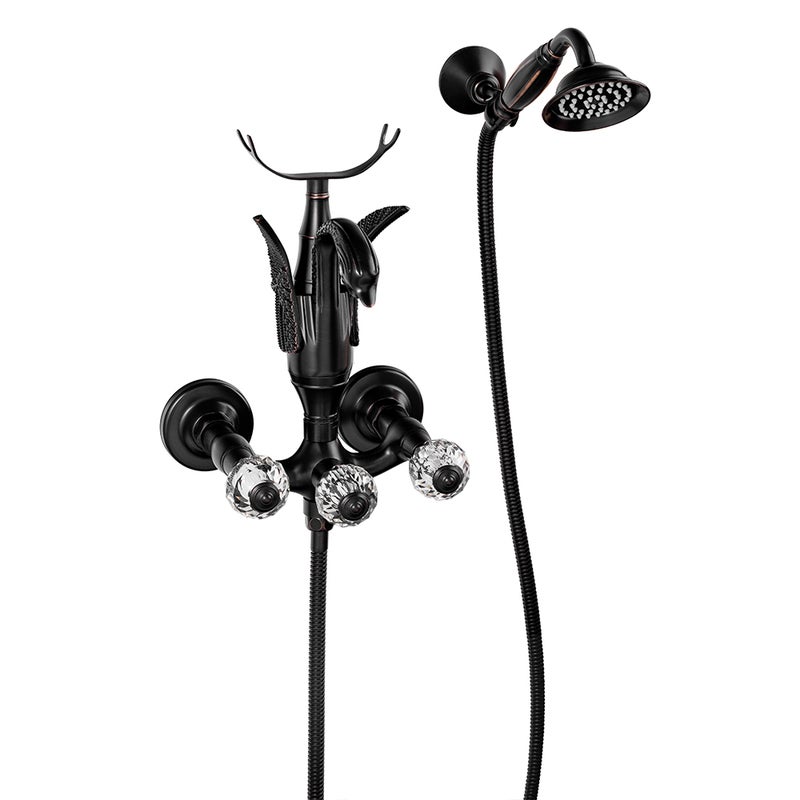 SILLA BATERIA WANNOWA ŚCIENNA SWENNA RETRO S-1177B CZARNA