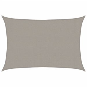 Voile D'ombrage Rectangulaire 4x5 M - Bloque 95% UV - PEHD 160 G/m² - Kit De Fixation Inclus
