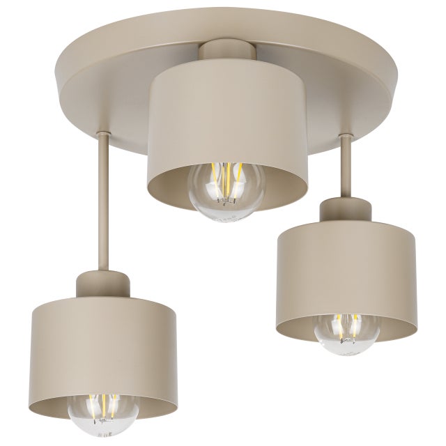 Lampa sufitowa wisząca 3xE27 LED Elza oprawa żyrandol beż kaszmir MasterLED
