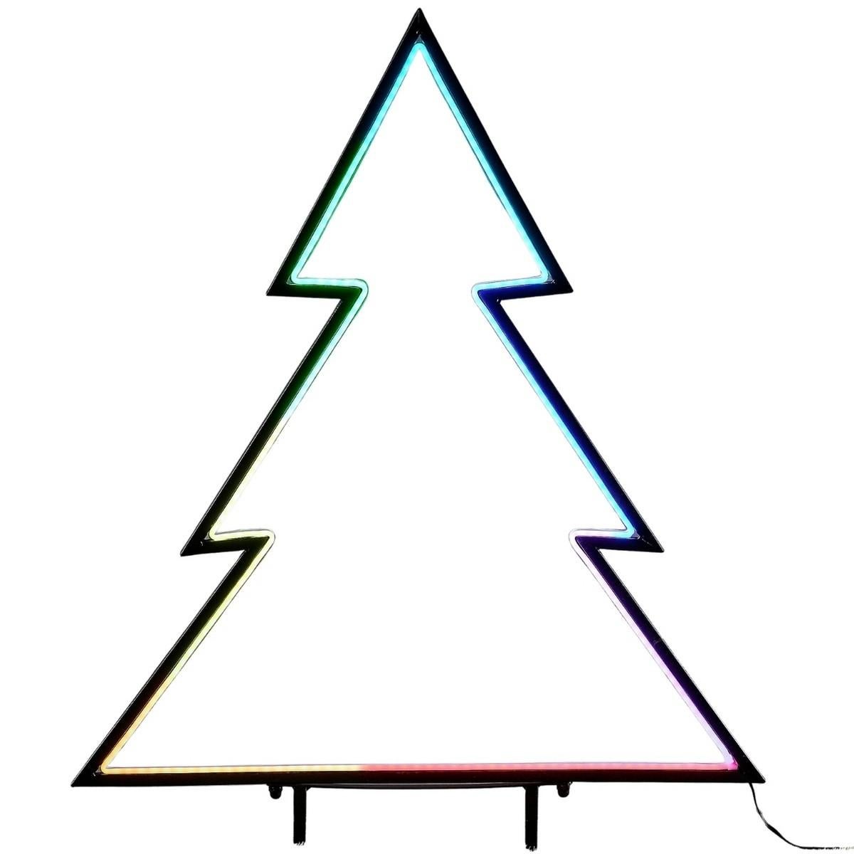 Choinka świecąca neon 150 Led Rgb pilot 32 funkcje timer 53x75 cm Luca