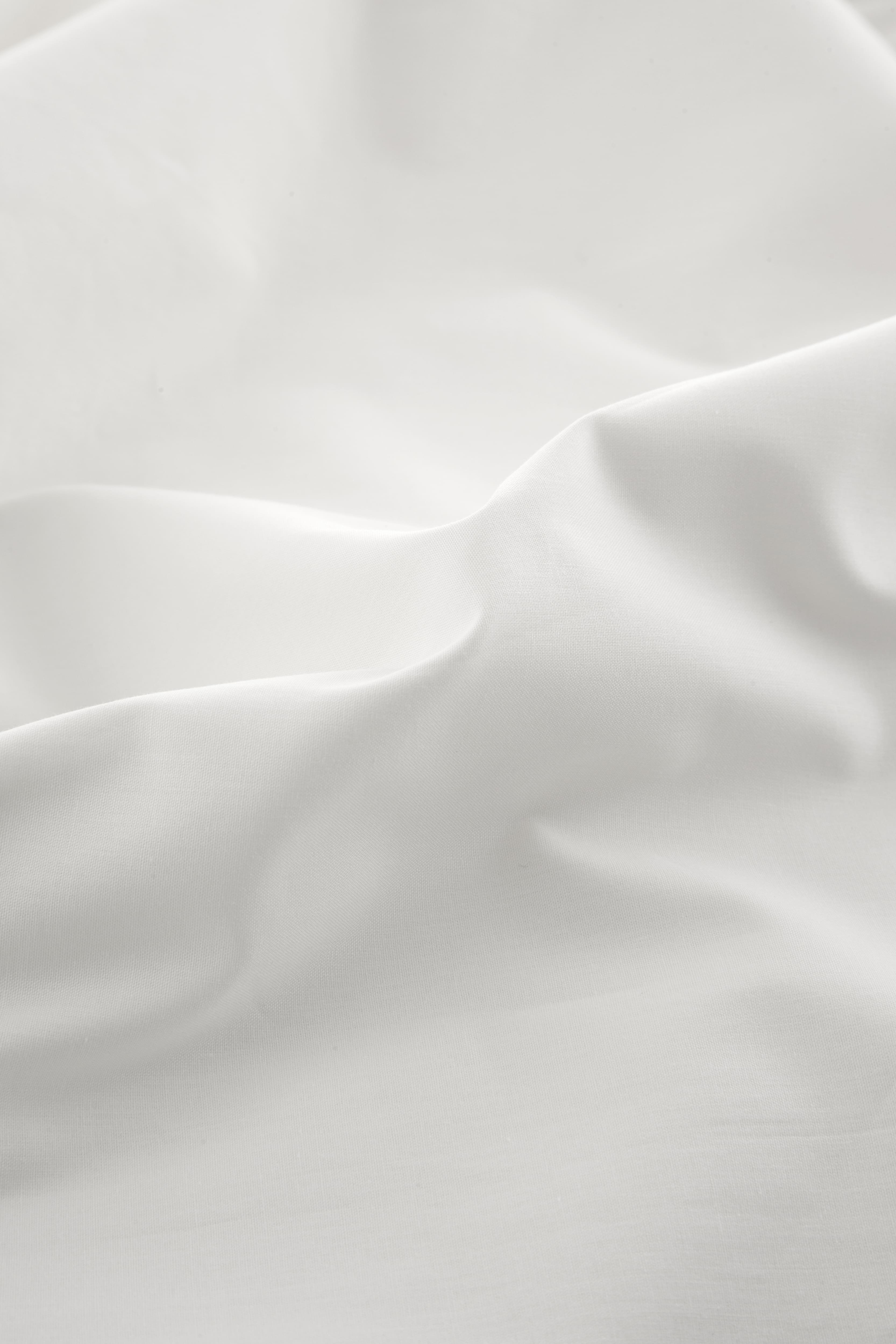 Copripiumino Liso Bianco letto 180 cm - 260x240 cm, cotone 200 fili - 4