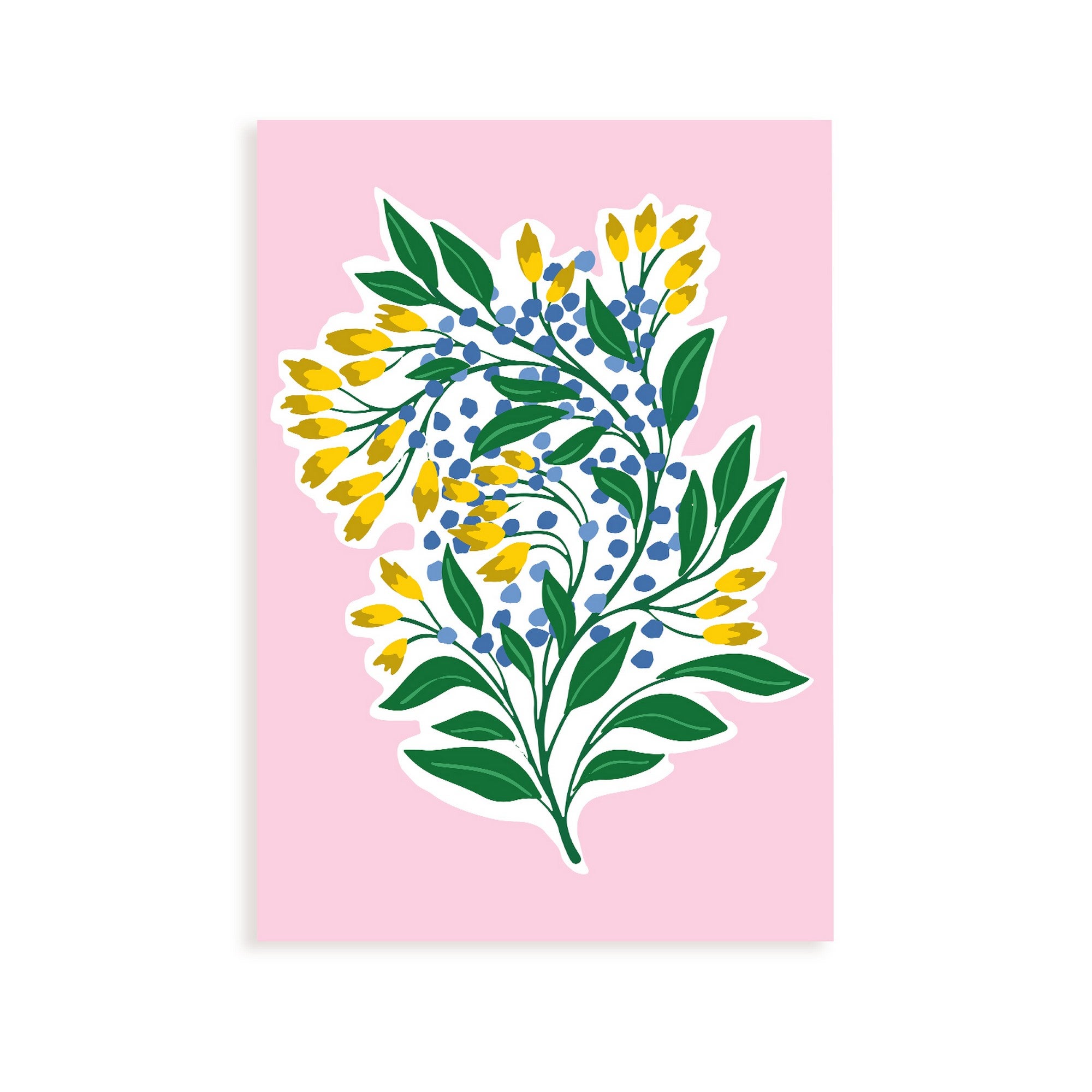 Affiche Fleurs tropicales vives / 40x50cm / Fabriqué en France / DADA