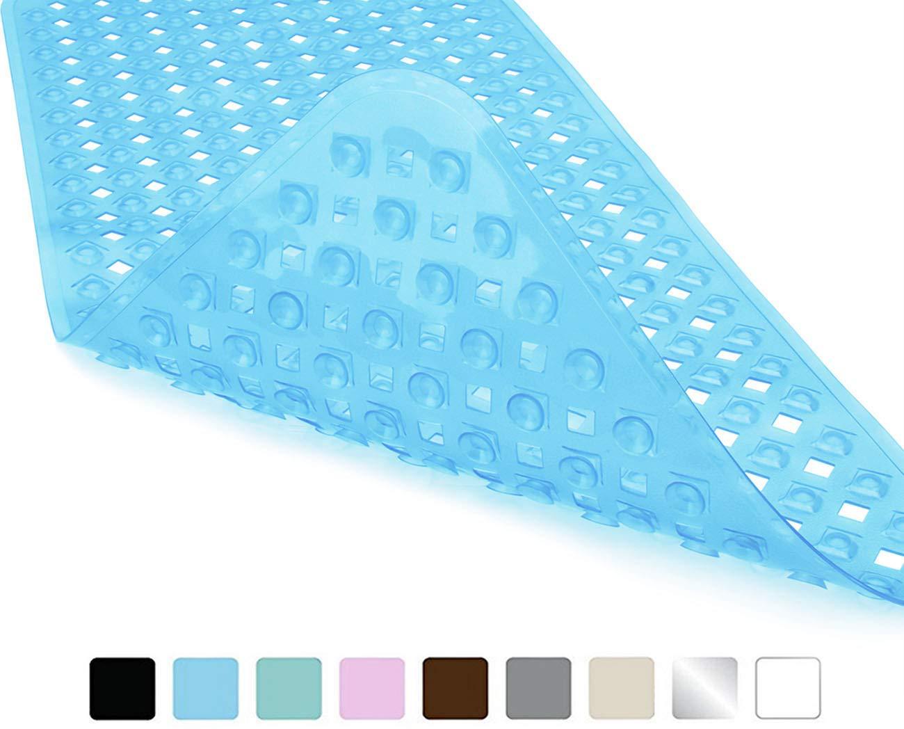 Mata łazienkowa antypoślizgowa, wrażliwa na skórę, 88 x 39 cm, z elementami mocującymi | Mata łazienkowa antypoślizgowa bez BPA | Mata prysznicowa odp