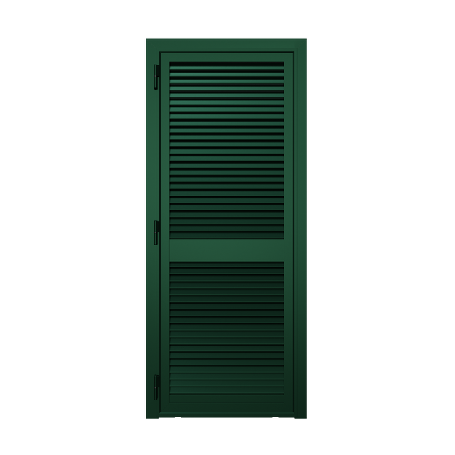 1 PORTE GALVANISÉE VOLET COULEUR VERTE 80X220 CADRE OUVERTURE GAUCHE TYPE A