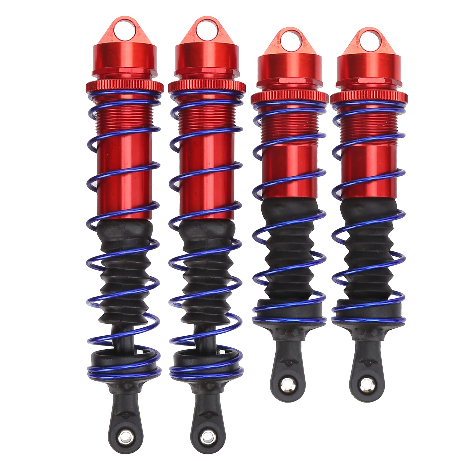 Amortisseurs Avant/arrière 120mm/140mm Pour Voiture RC 1/8 - Lot De 4 En Alliage D'aluminium, Couleur Rouge
