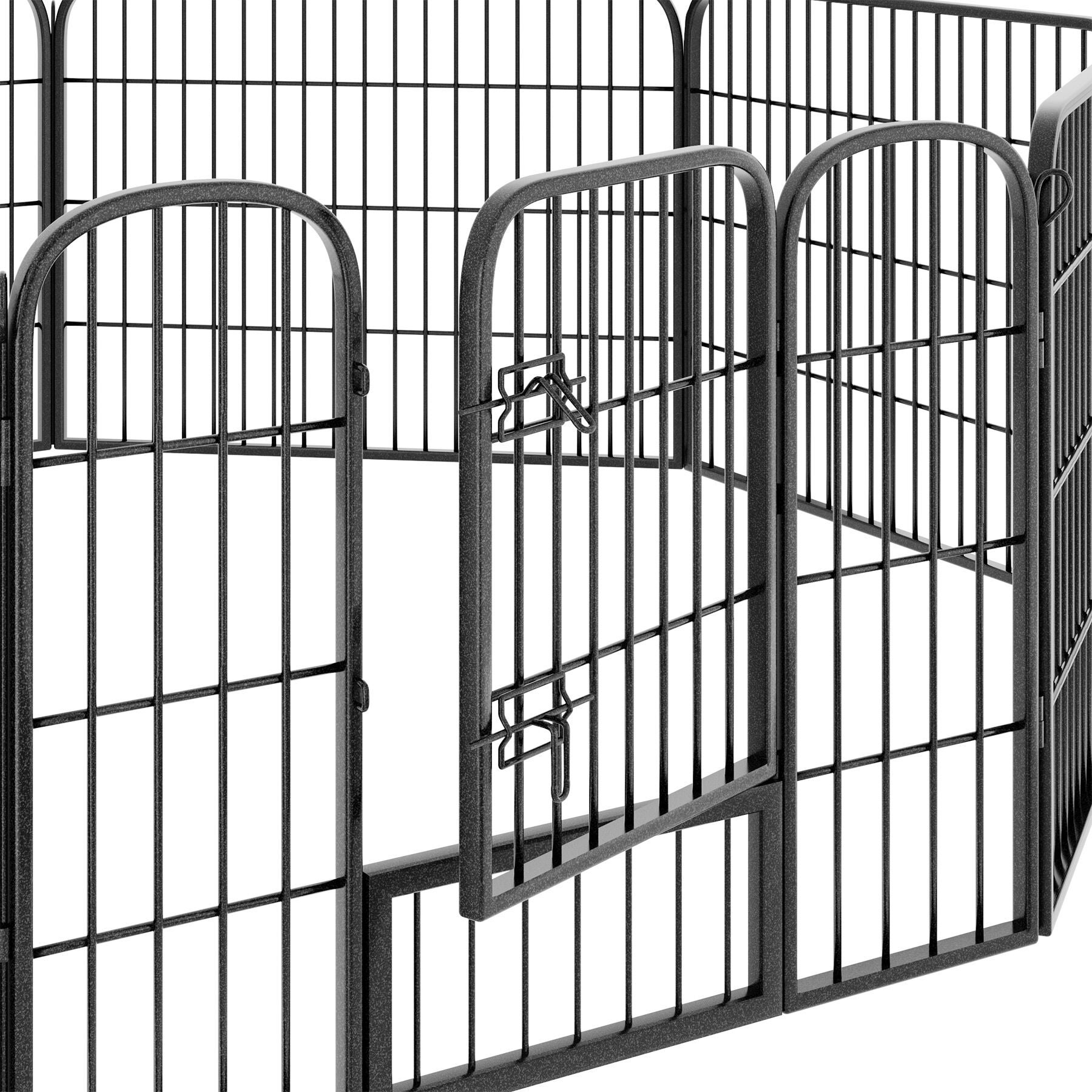 Enclos pour chien en acier en 8 parties modulables et sécurisées TECTAKE - 5