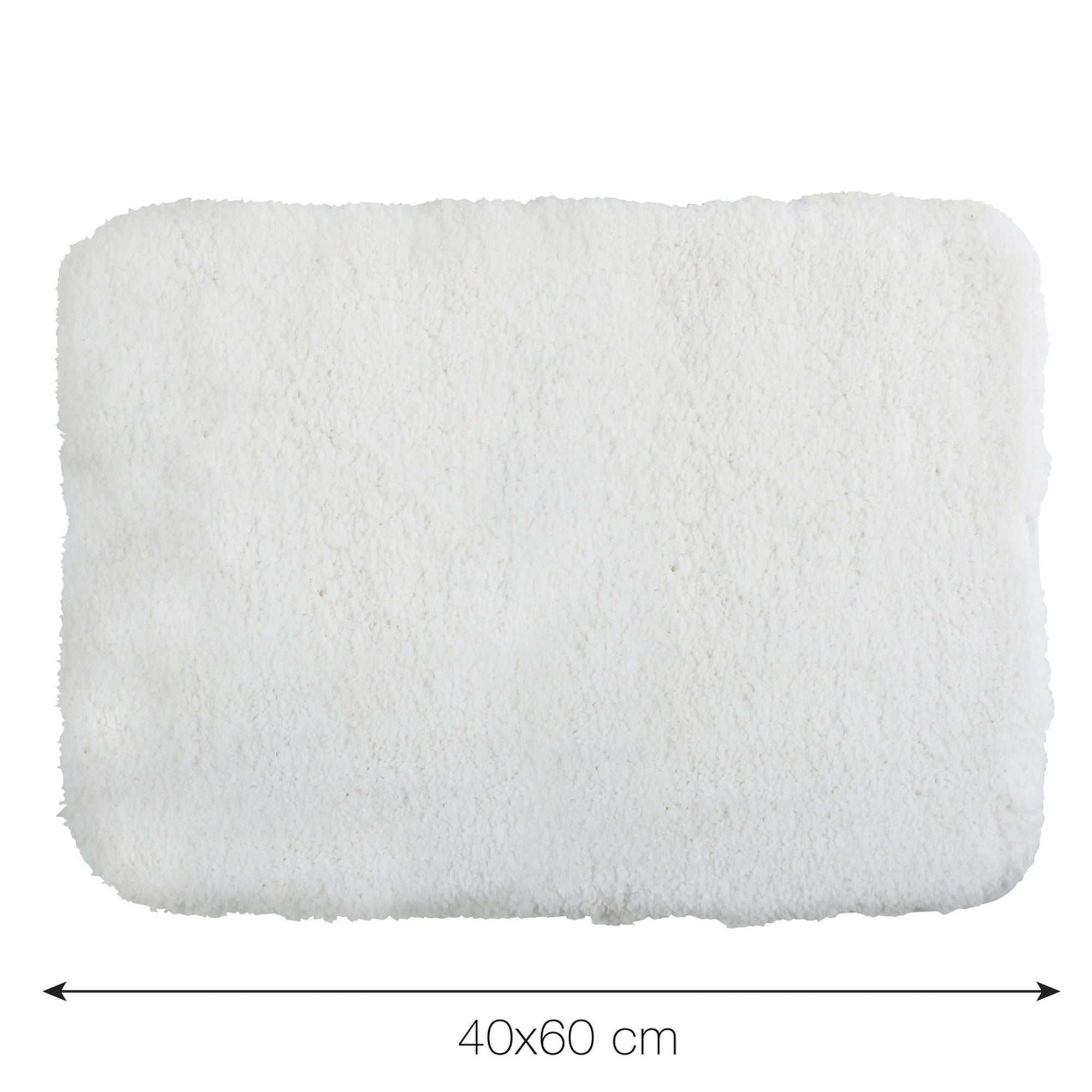 Tappetino da bagno in microfibra 40x60cm Bianco MSV - 6