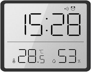 aboveClock Sveglia Digital, Sveglia in Legno Con Schermo Lcd Che Mostra Temperatura E Data