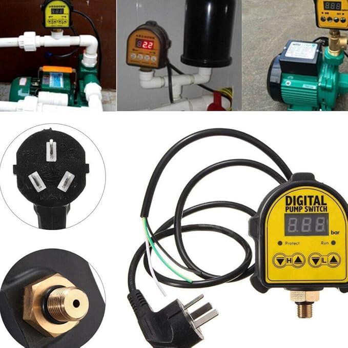 Régulateur de pression numérique 220V pour pompe à eau, avec protection contre les pénuries d'eau - 2