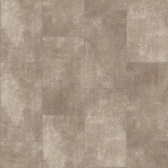 Dalle PVC clipsable aspect béton beige brun Sol PVC gaufré 38,9 x 72,9 cm Sol vinyle résistant couche d'usure 0,55 mm idéal usage commercial