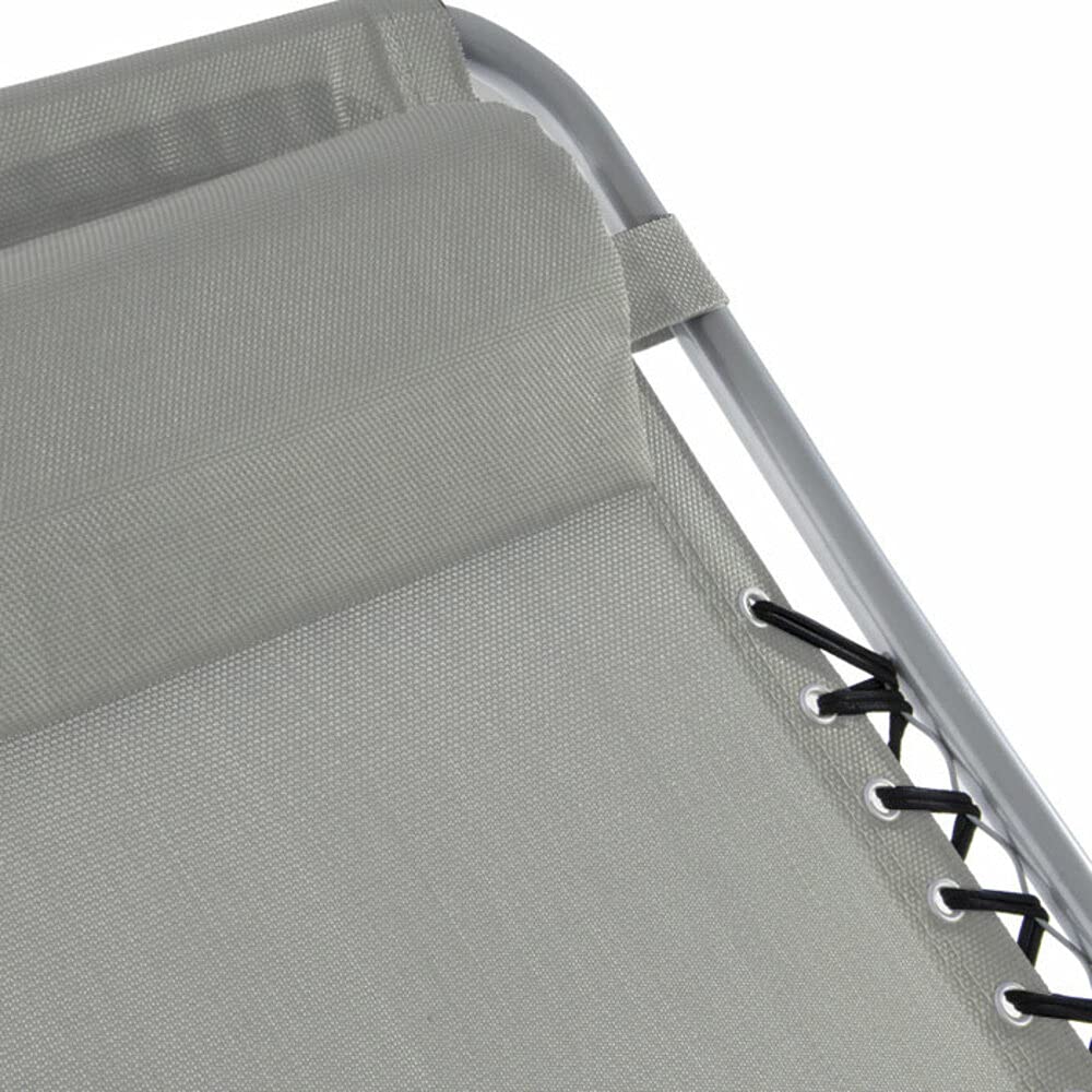 Sedia Sdraio Multiposizione Ibiza Grigio Leroy Merlin